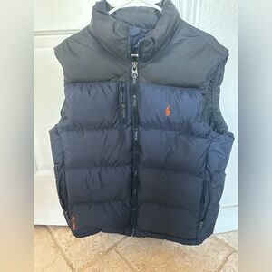 Polo Ralph Lauren Vintage RL/150 Down Puffer Gilet Jacket Blue Men's Large